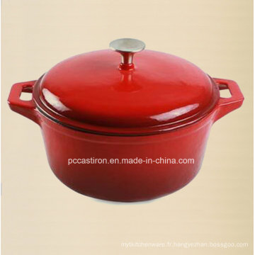 Pot de casserole en fonte d&#39;émail de Chine 3.5L